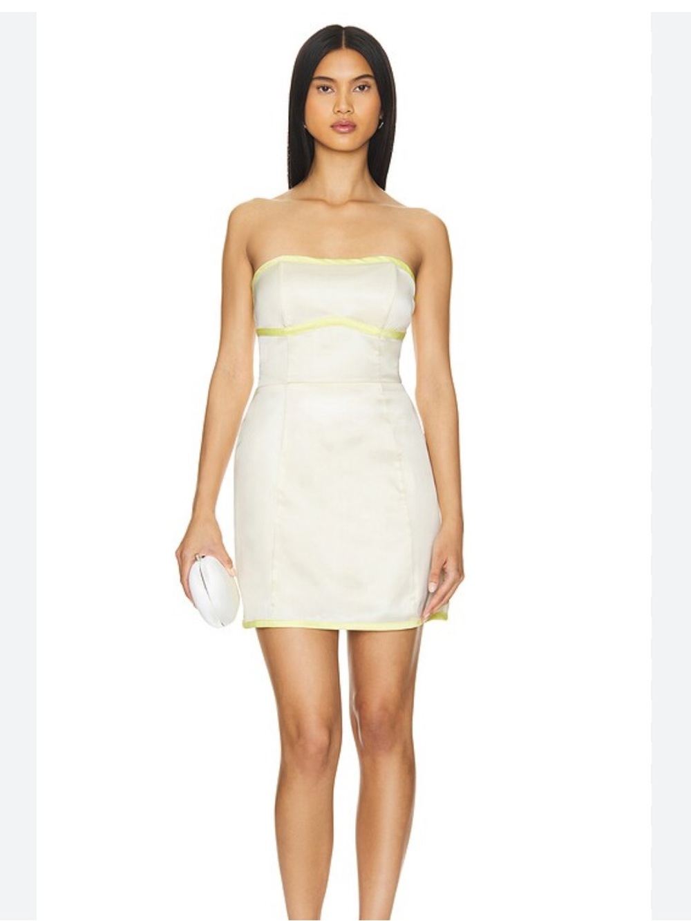 SNDYS. • REVOLVE Strapless Yellow Mini Dress Size XL NWT